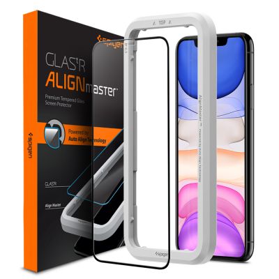 ฟิล์มกระจก SPIGEN iPhone 11/XR Tempered Glass Align Master FC