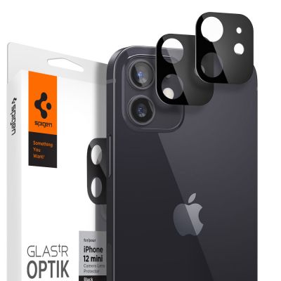 ฟิล์ม SPIGEN iPhone 12 Mini Tempered Glass : Glas.tR Optik (Lens)